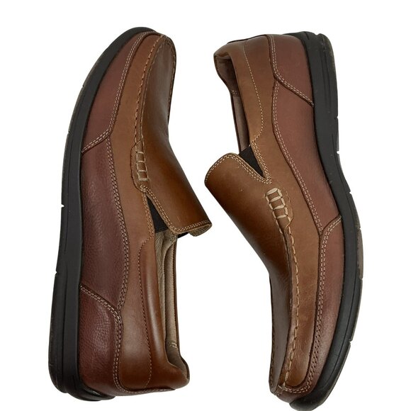 Vionic Leather Slip On Loafers Mens 10.5 Brown main image 8